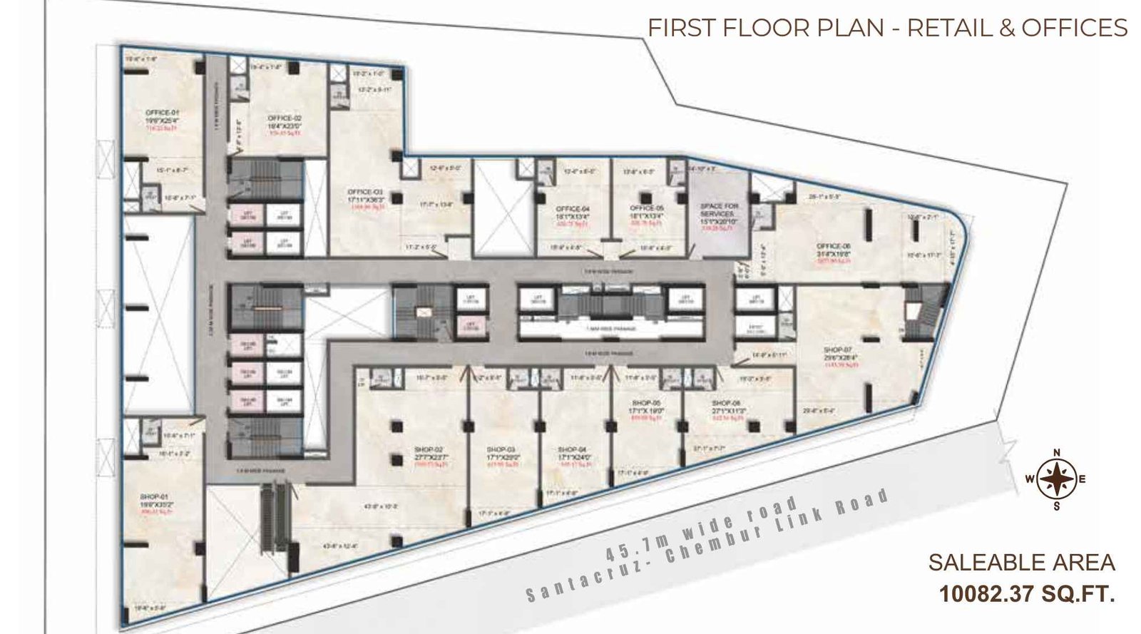 Transcon-Uno-FIRST-FLOOR-PLAN - RETAIL & OFFICES